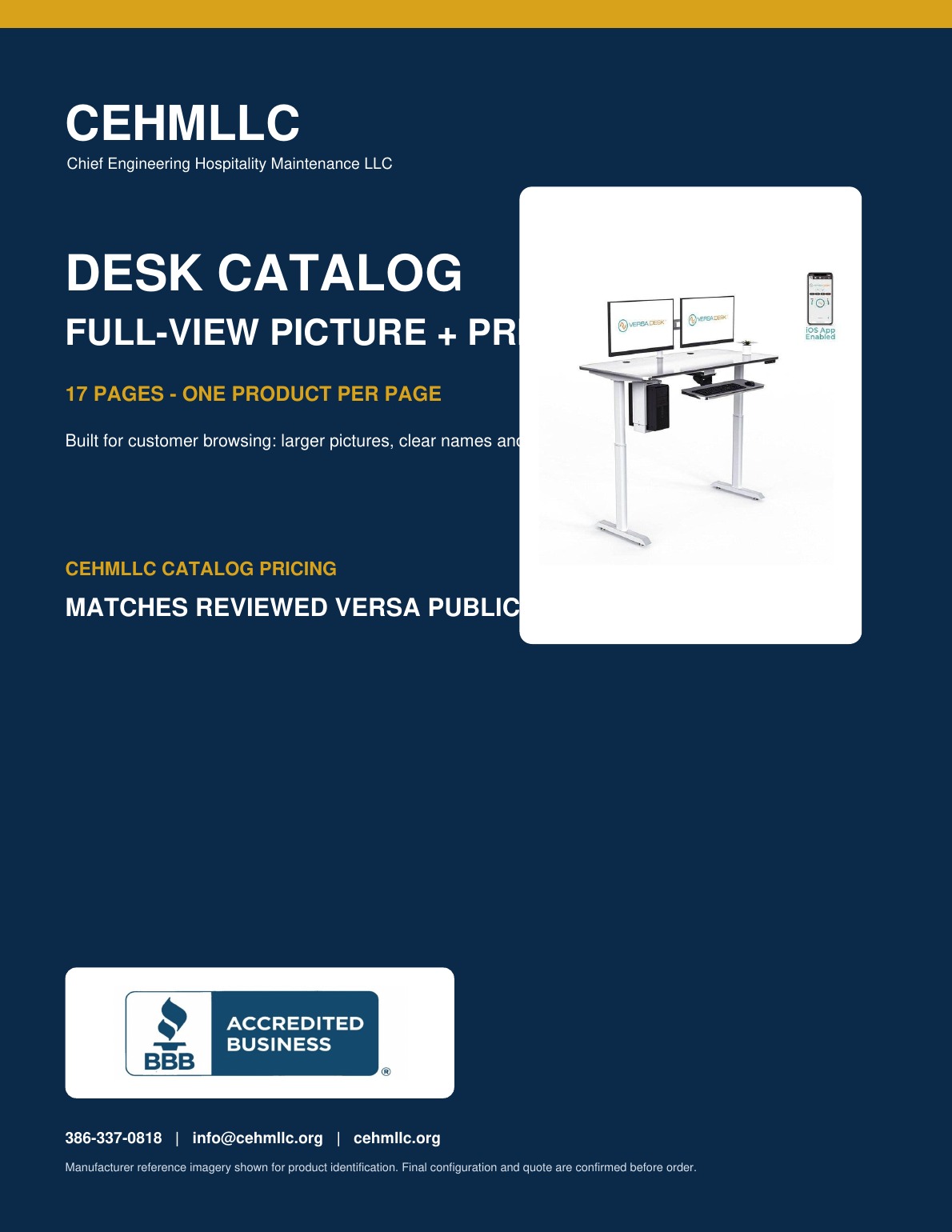 CEHMLLC desk catalog cover